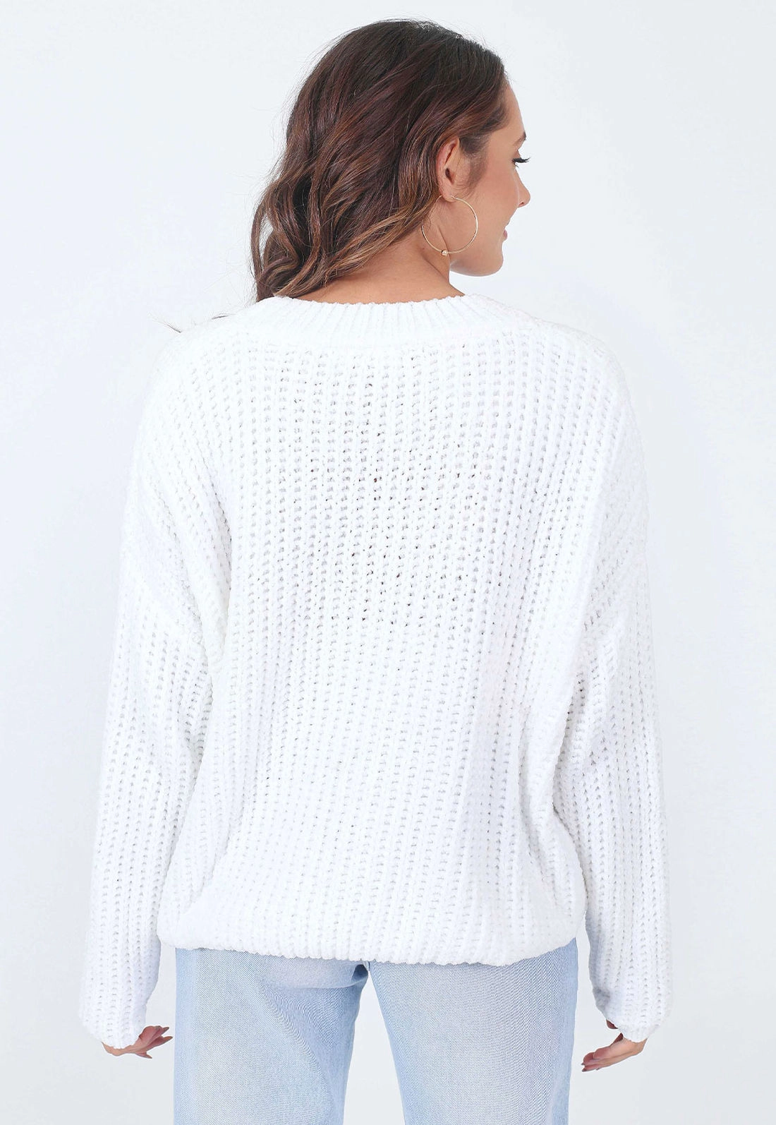Blusa Tricô Chenille Oversize g