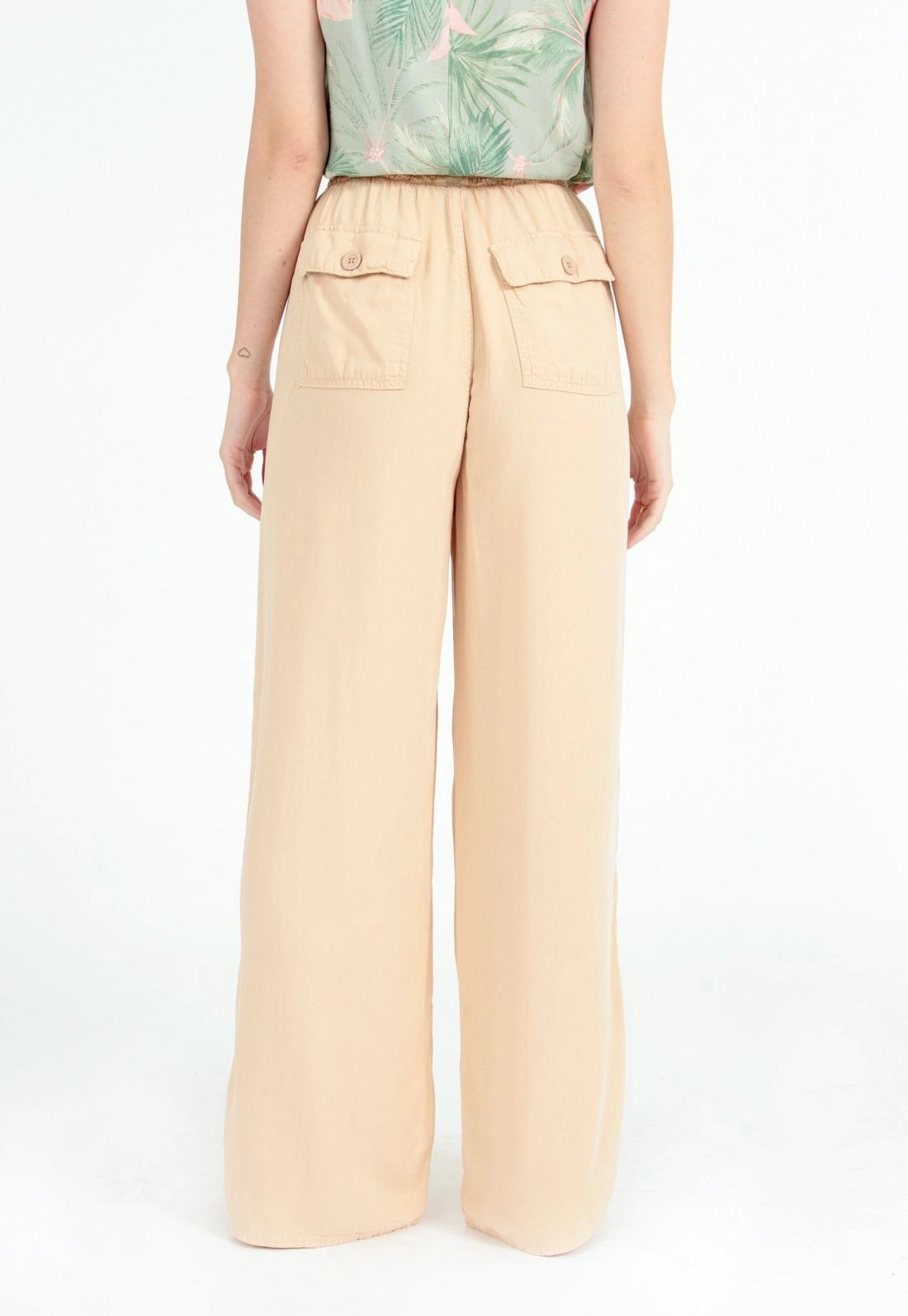 Calca Pantalona Fenda Lateral