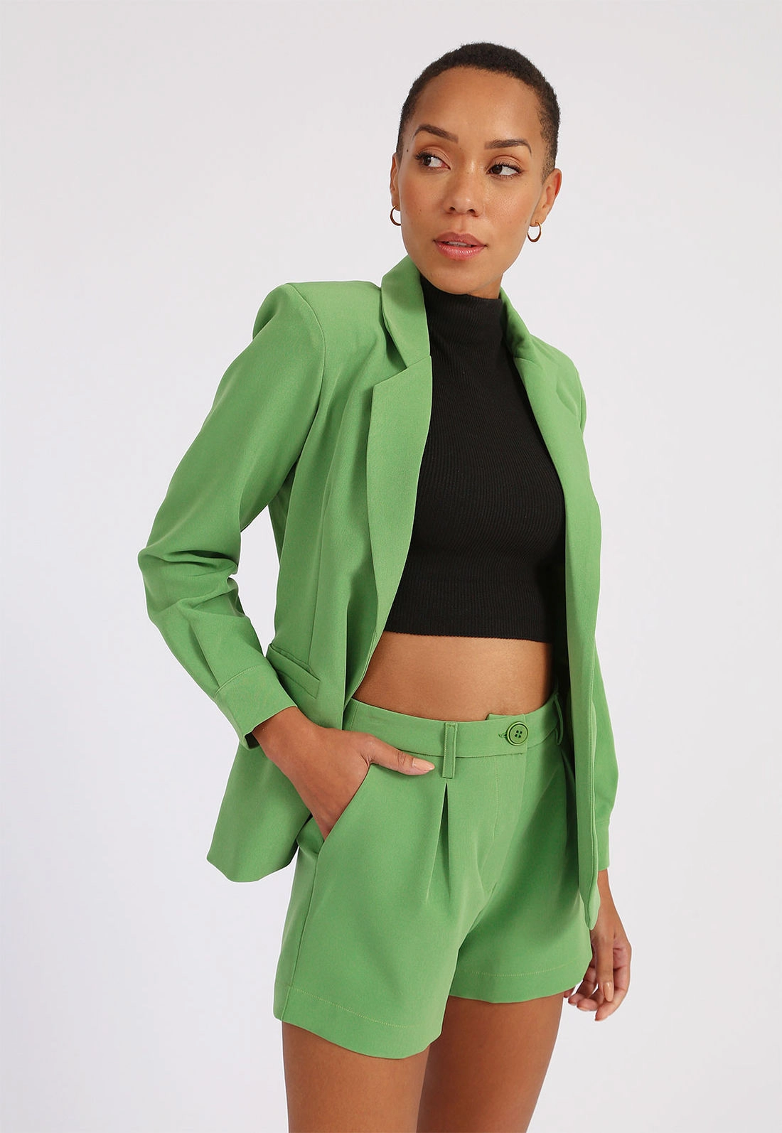 Blazer Alfaiataria Manga Longa