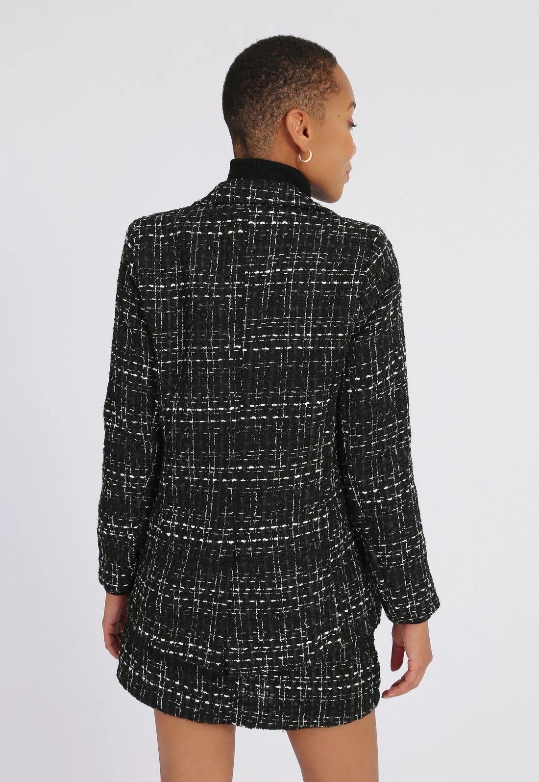 Blazer Tweed Transpassado
