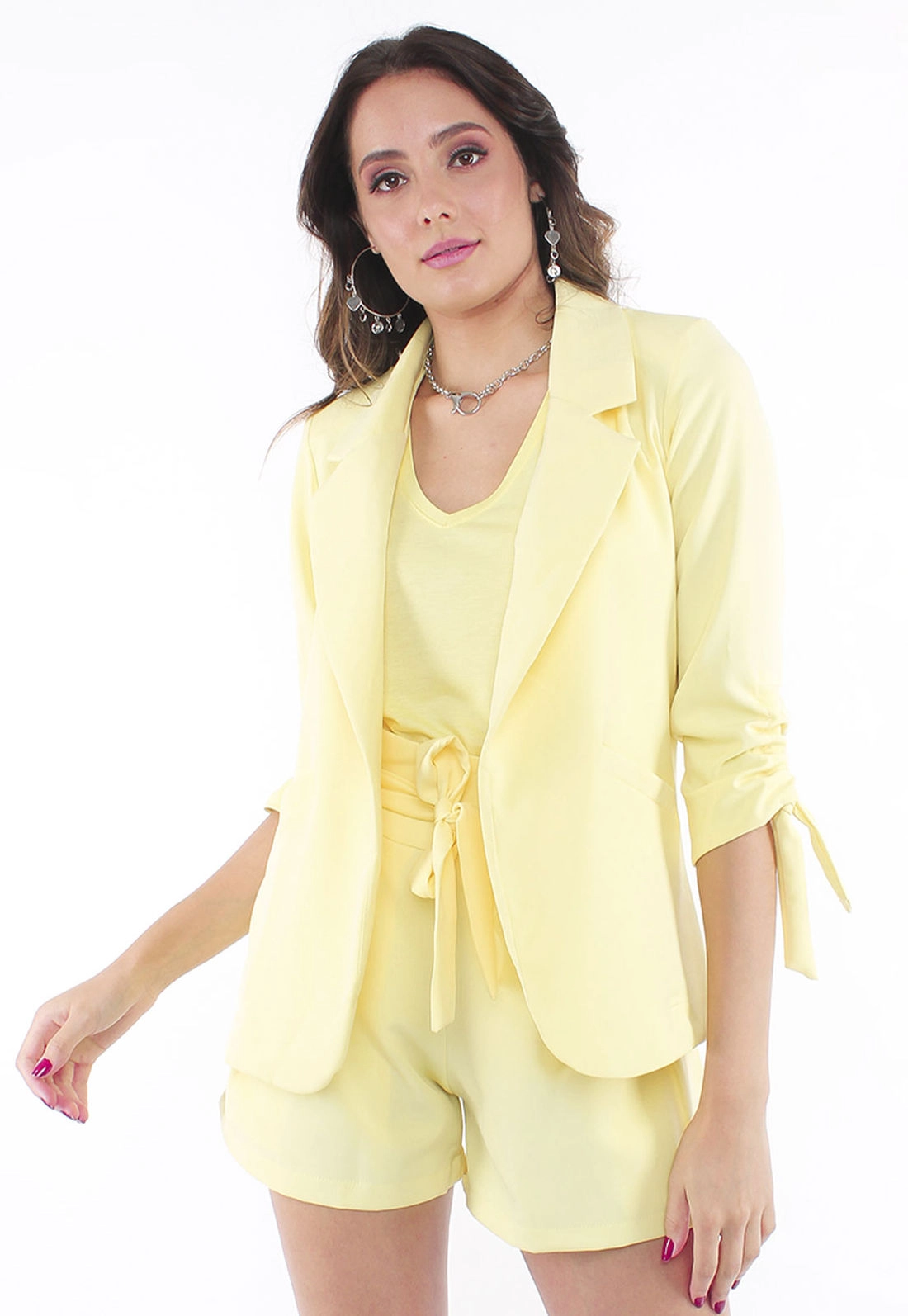 Blazer Crepe Puxador