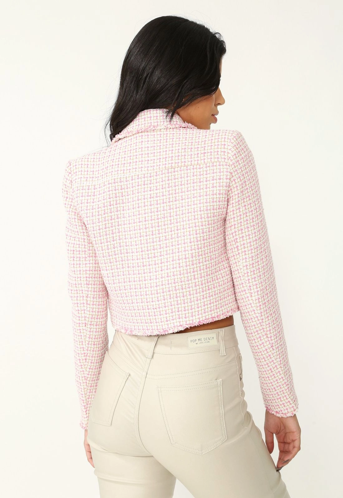 Blazer Cropped Tweed