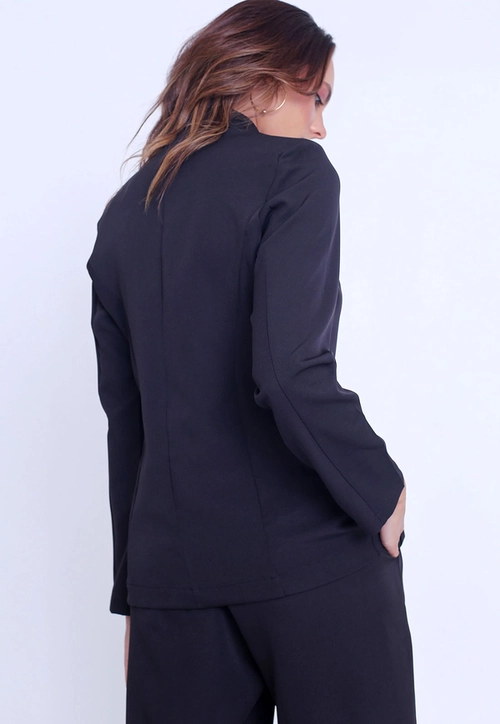 Blazer Crepe Botão Duplo P