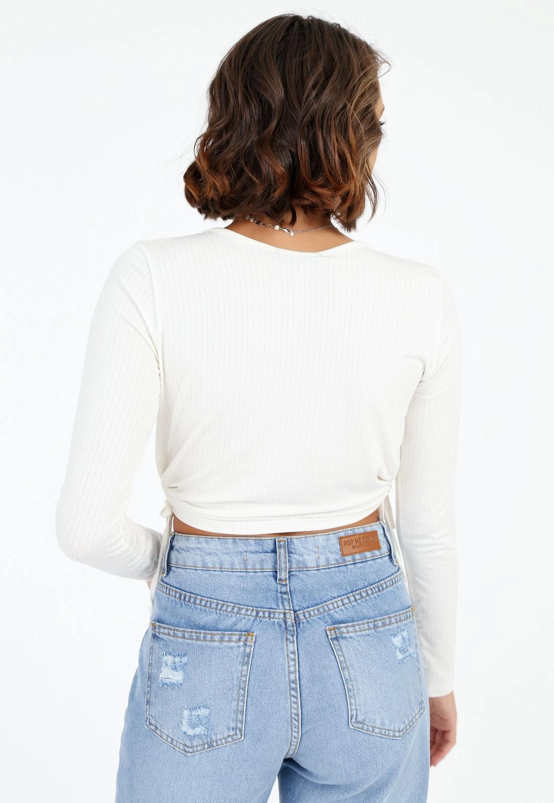 Blusa Canelada Manga Longa Puxador