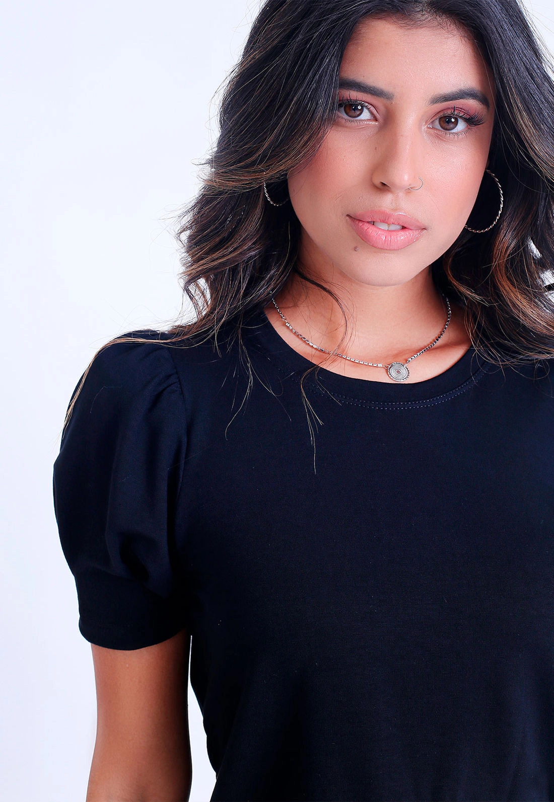 Blusa Moletinho Mangas Bufantes
