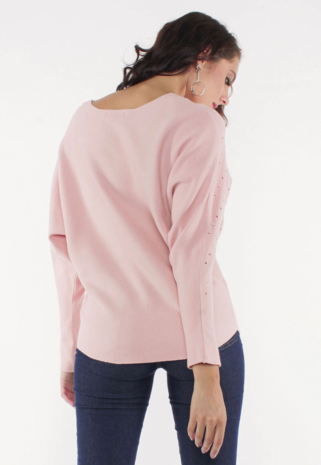 Blusa Tricô Aplique Frontal