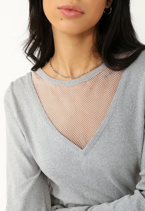 Blusa Tricô Tela