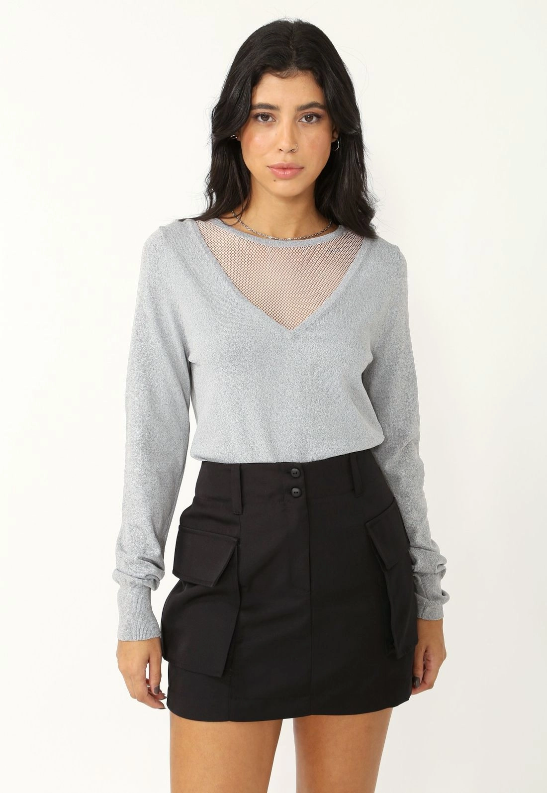 Blusa Tricô Tela