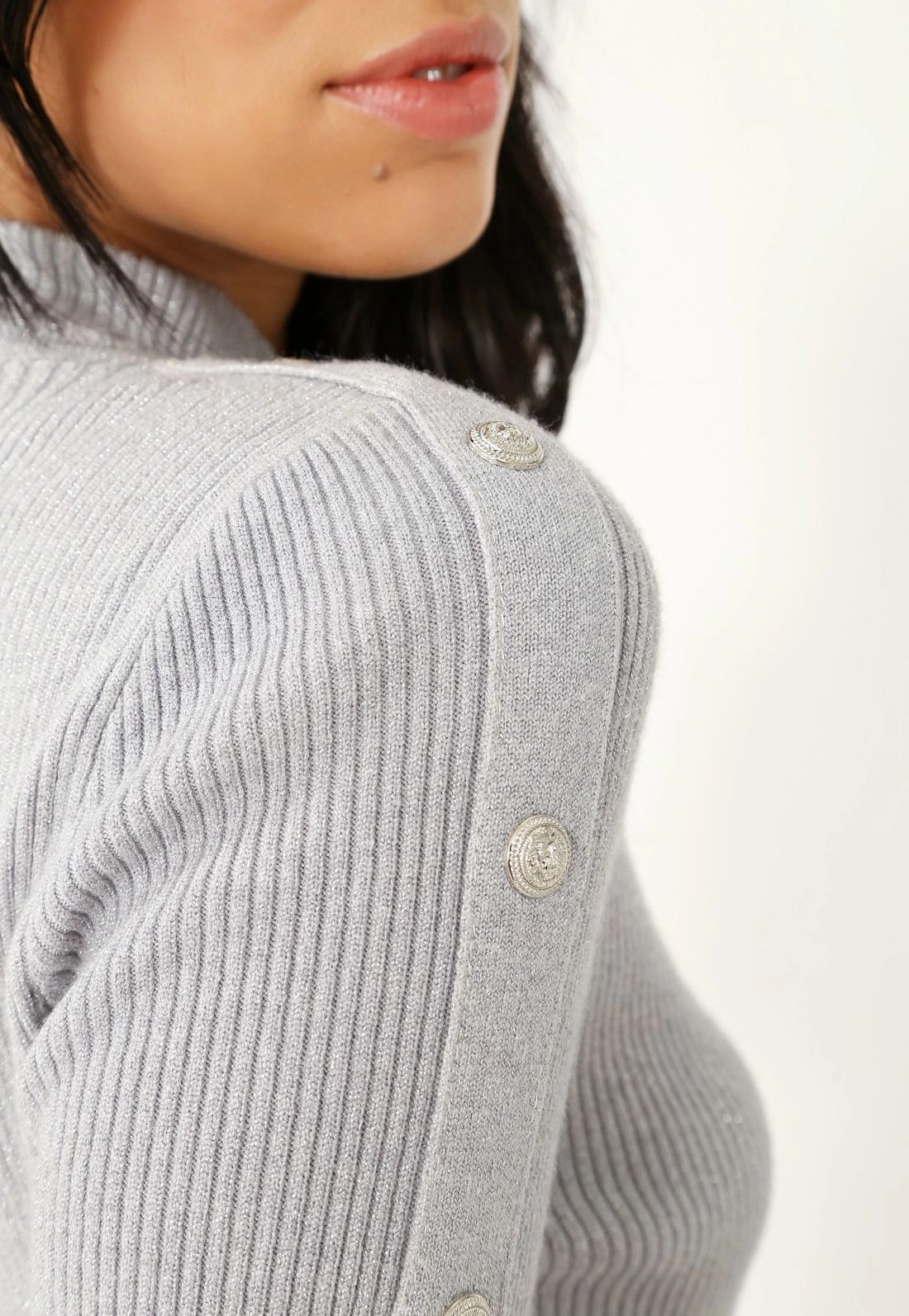 Blusa Tricô Canelado Lurex