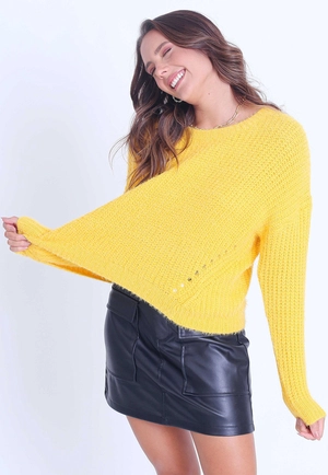 Blusa Tricô Pelo Canelado g