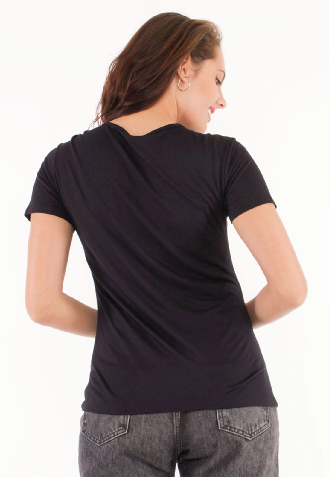 Blusa Malha Detalhe Decote