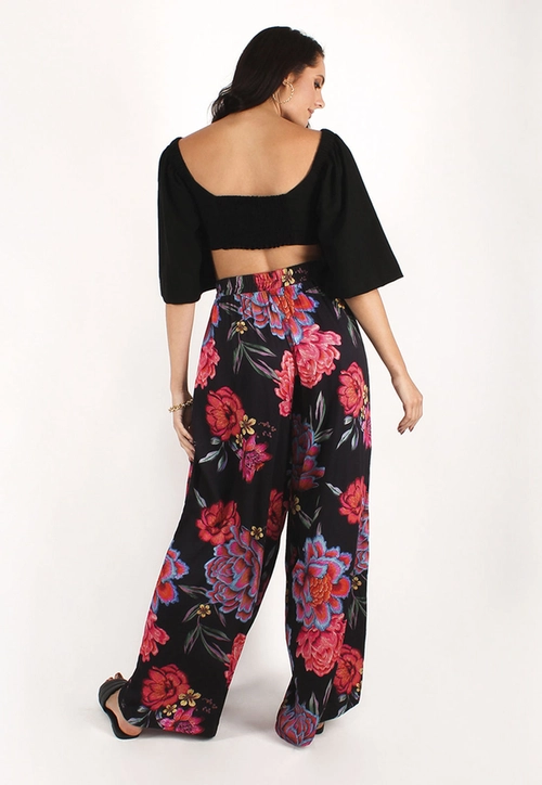Calça Pantalona Estampada