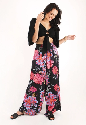 Calça Pantalona Estampada