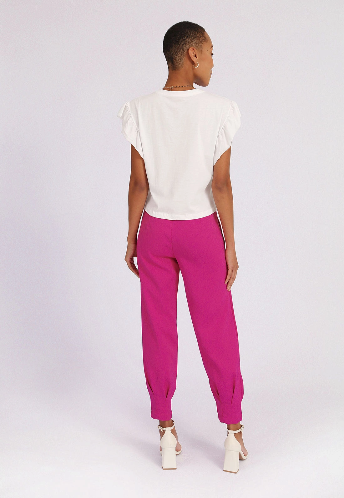 Blusa Cropped Manga Curta Gota