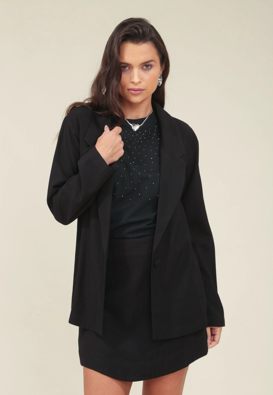 Blazer Em Alfaiataria Com Martingale Na Manga