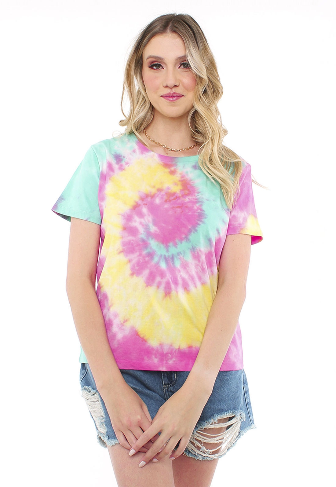 Blusa T-Shirt Malha Tie Dye