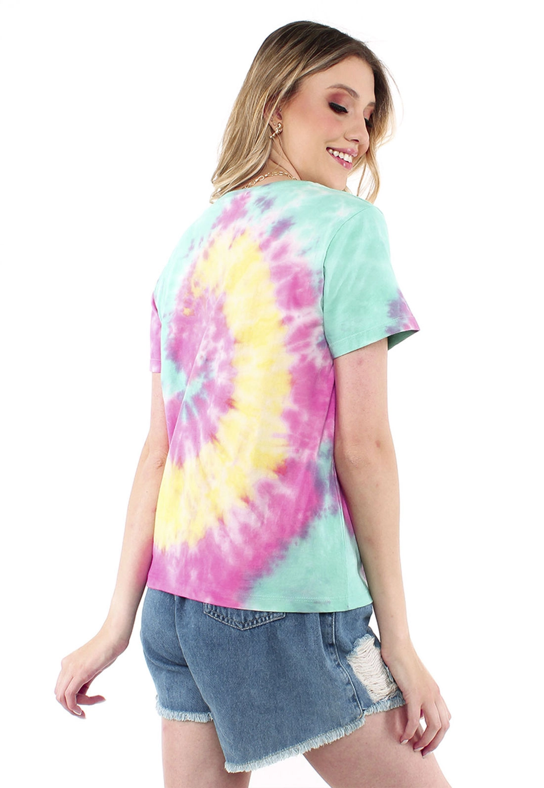 Blusa T-Shirt Malha Tie Dye