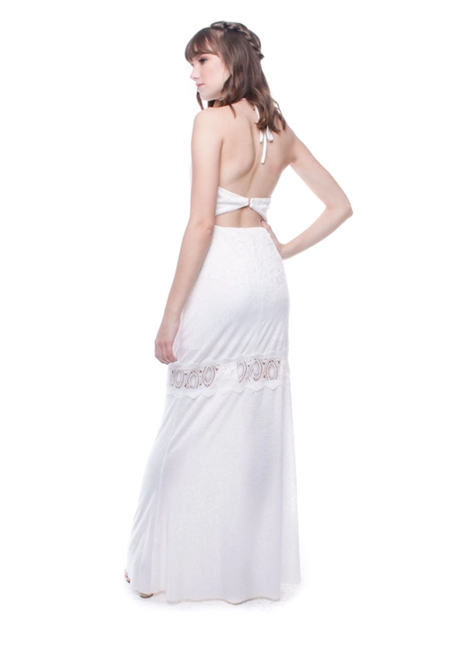 Vestido Renda Frente Unica