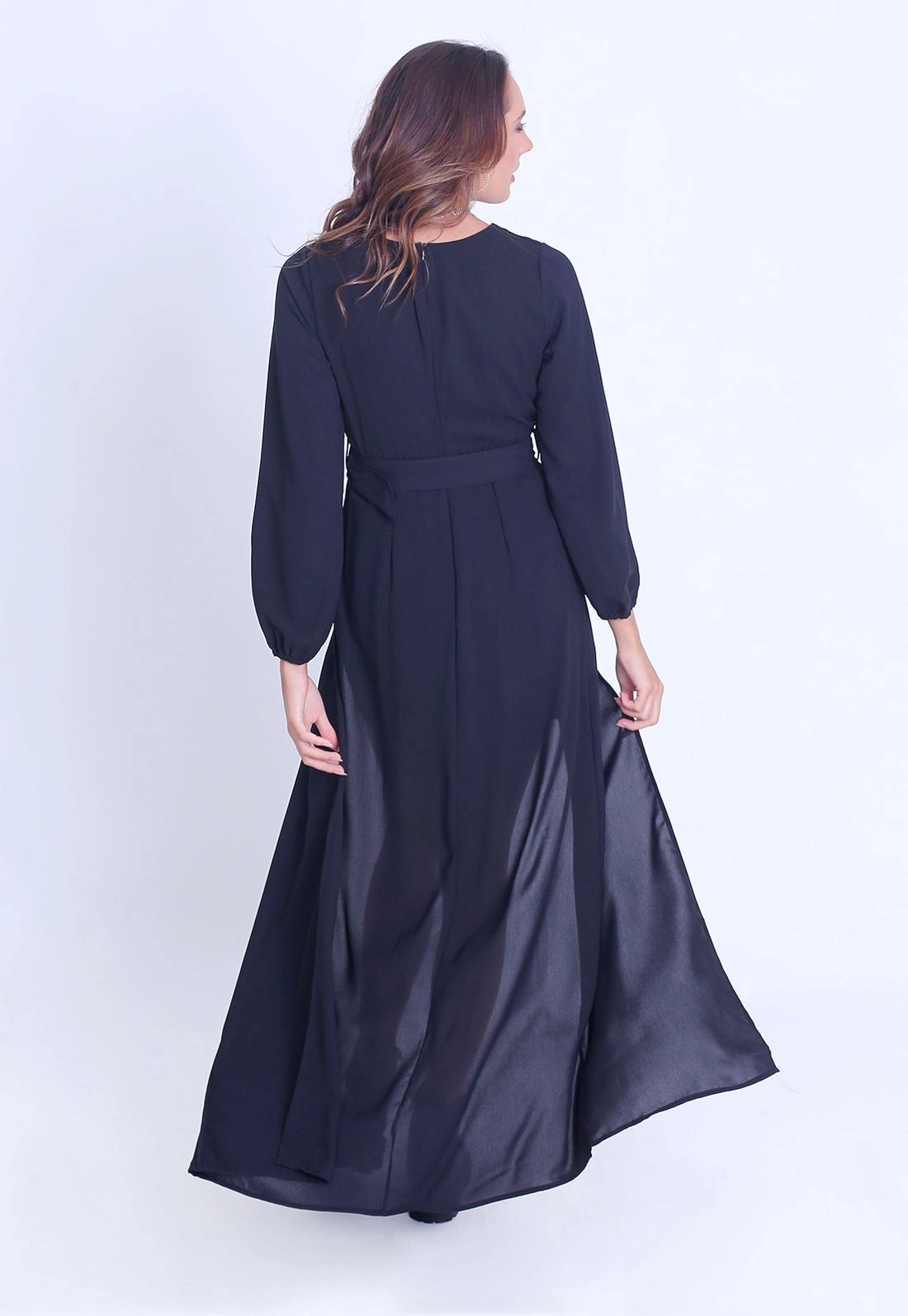 Vestido Curto Manga Longa