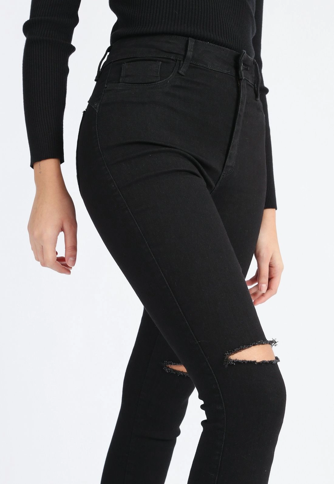 Calça Jeans Black Rasgo