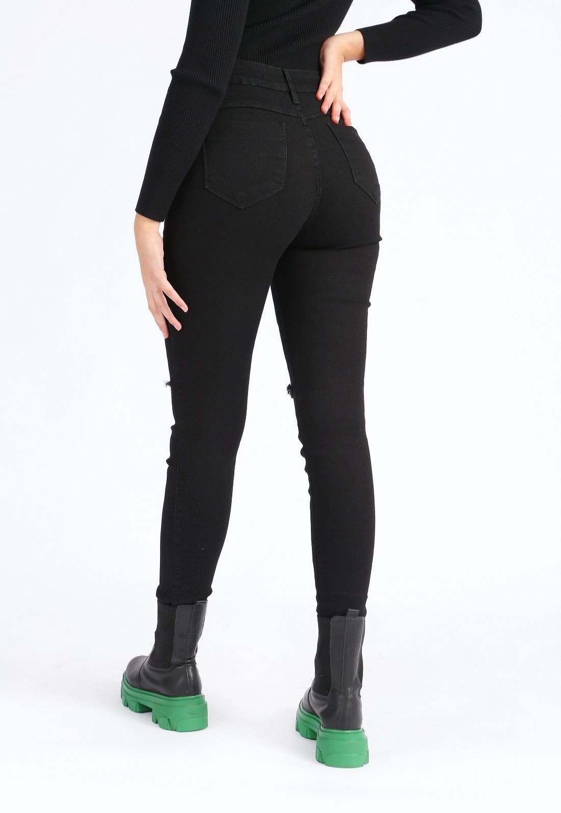 Calça Jeans Black Rasgo