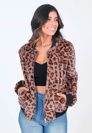 Jaqueta Pelo Animal Print