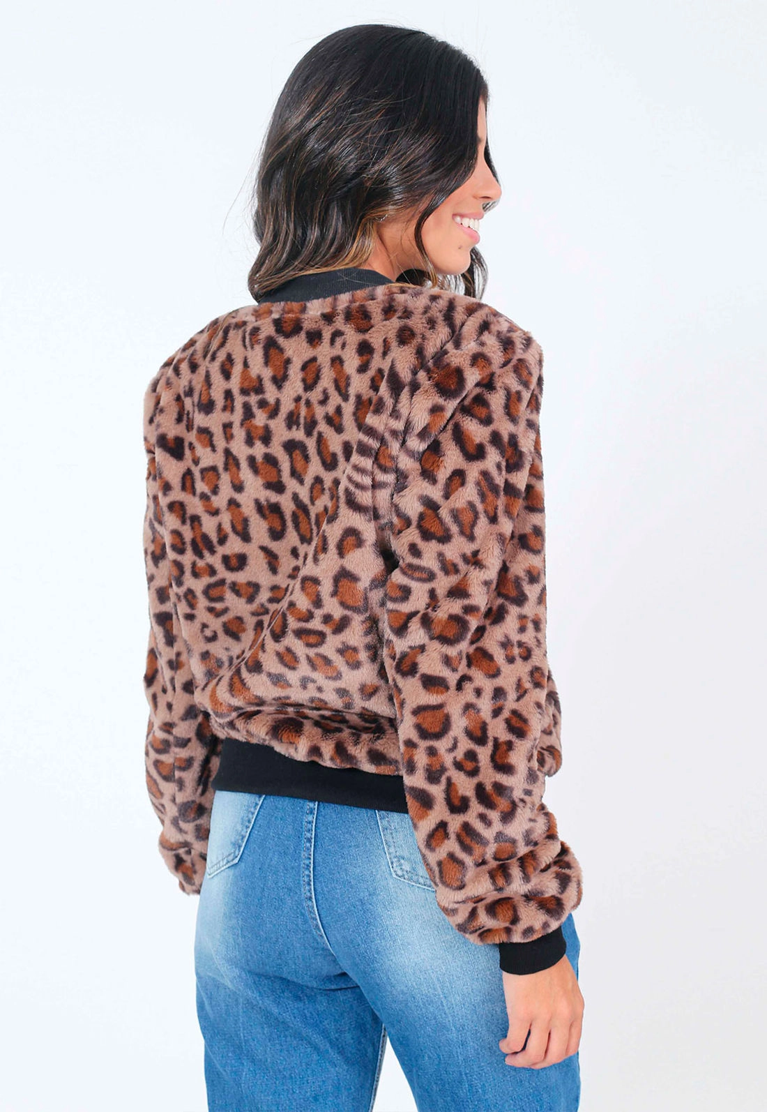 Jaqueta Pelo Animal Print