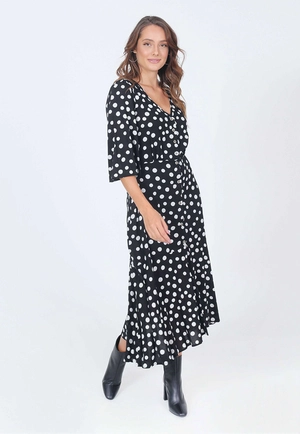 Vestido Midi Manga Ampla