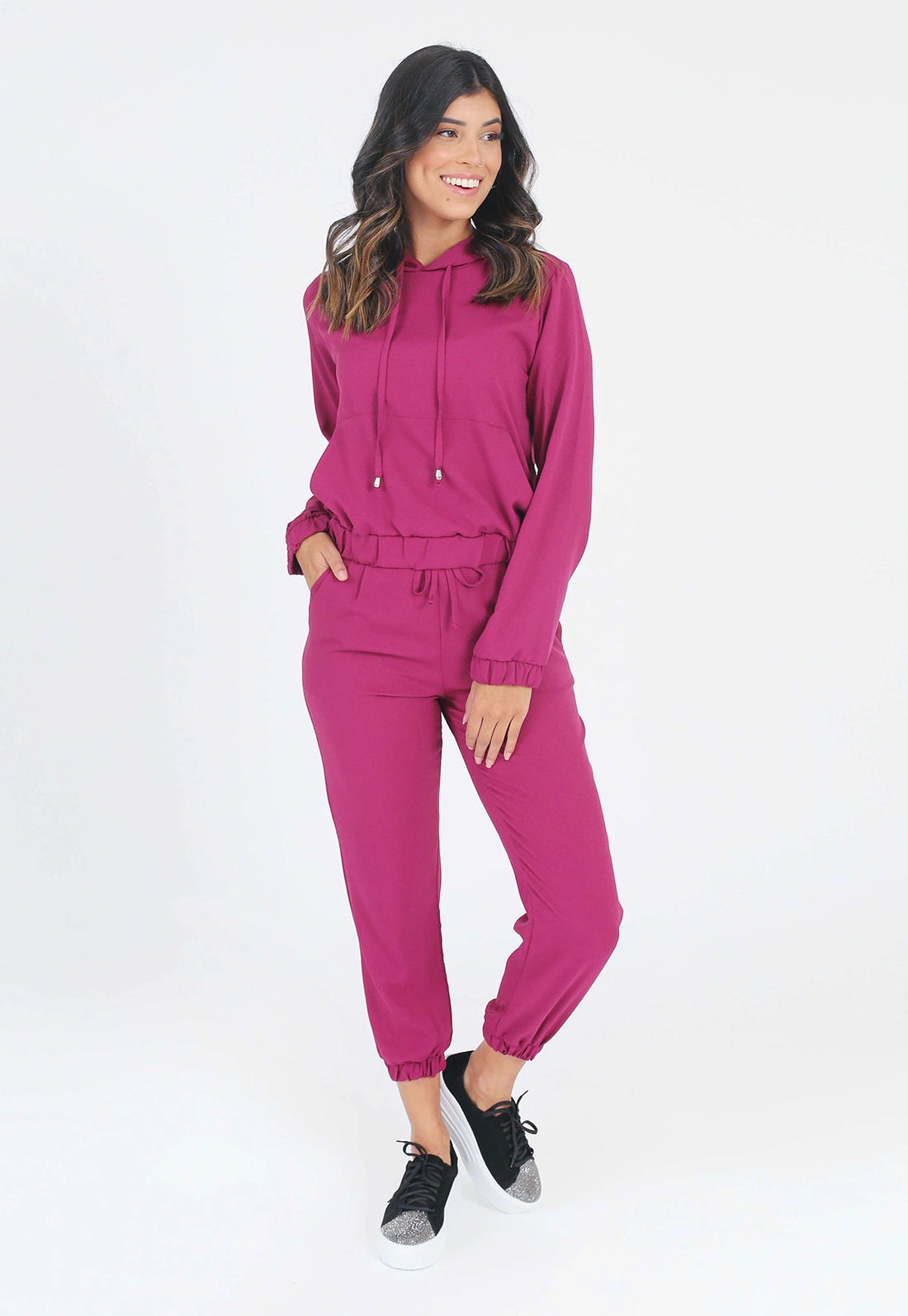 Calça Crepe Jogger Amarração