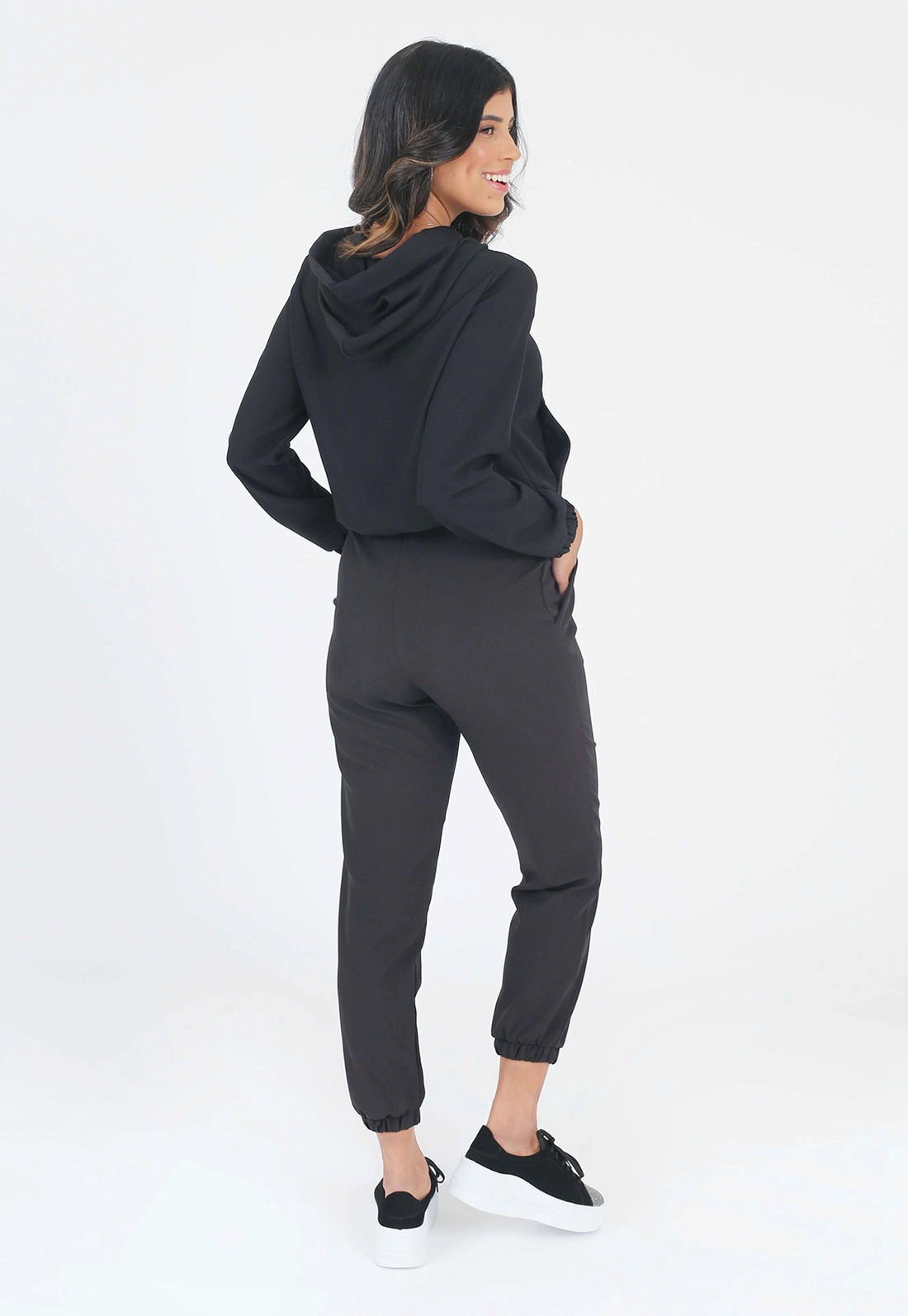 Calça Crepe Jogger Amarração