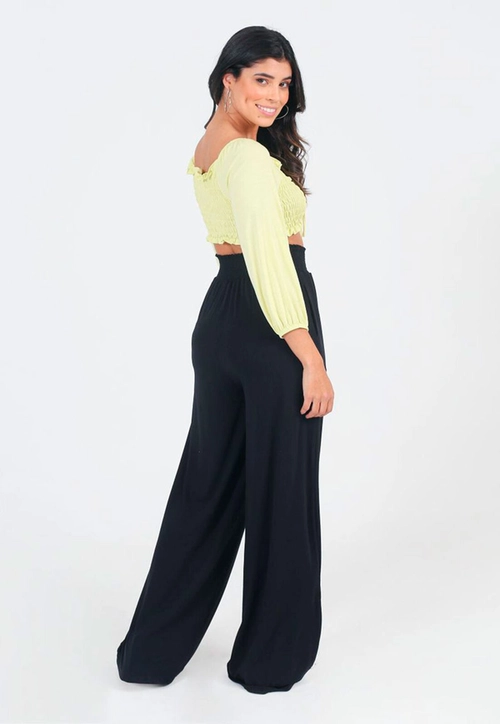 Calça Pantalona Lastex