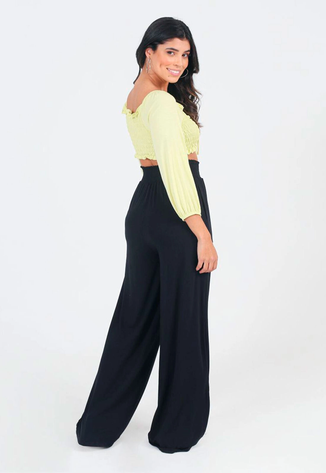 Calça Pantalona Lastex