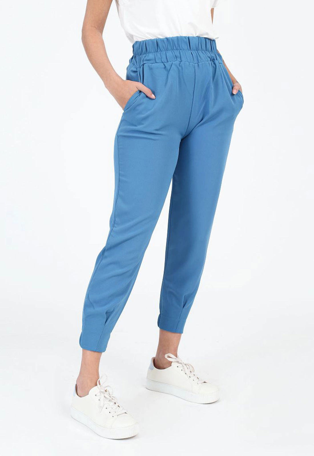Calça Crepe Elástico Cintura