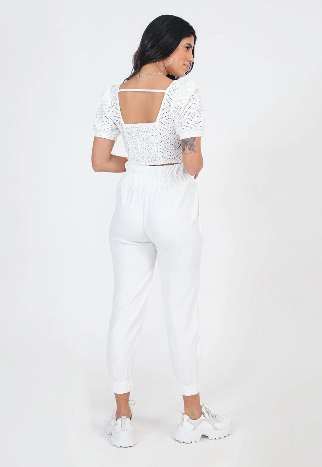 Calça Crepe Elástico Cintura