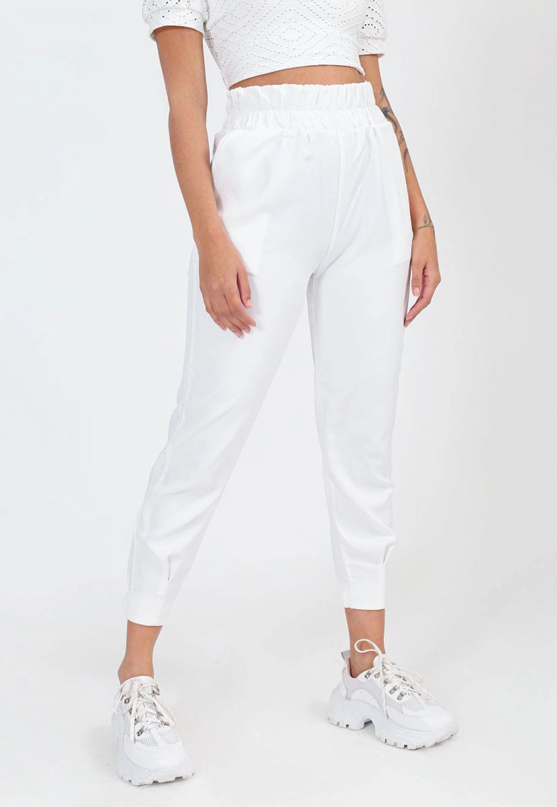 Calça Crepe Elástico Cintura