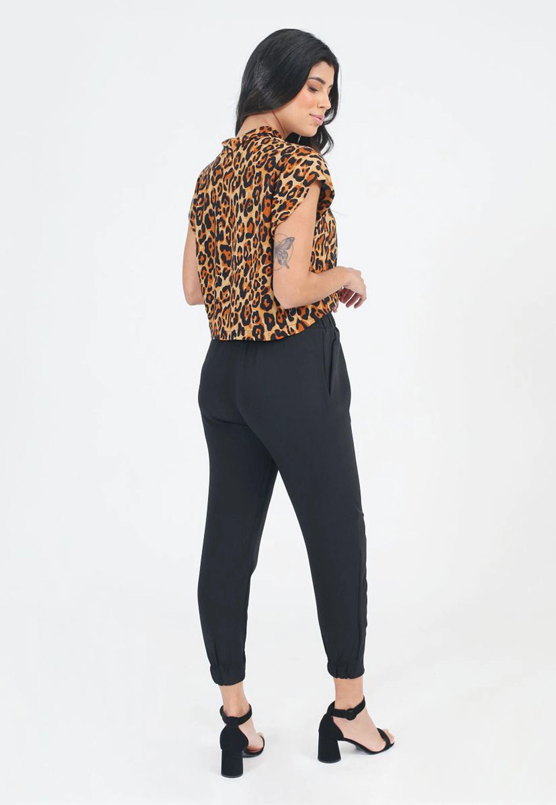 Calça Crepe Elástico Cintura
