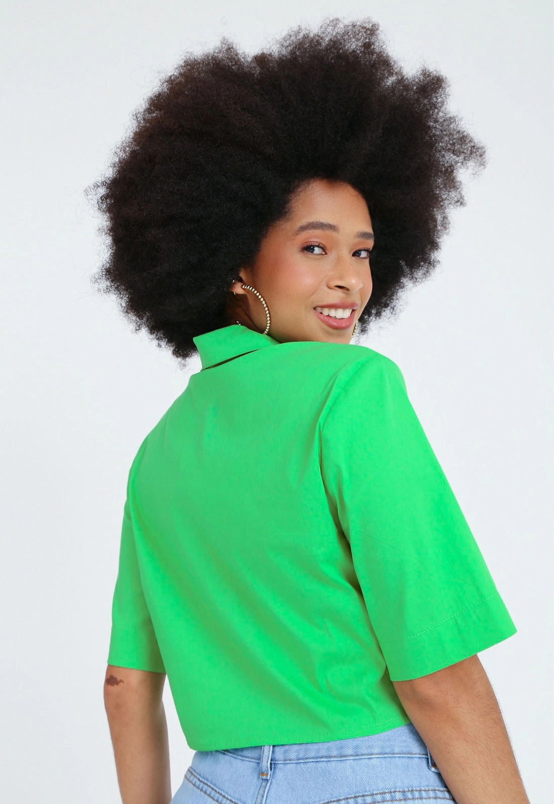 Blusa Cropped Amarração Costas