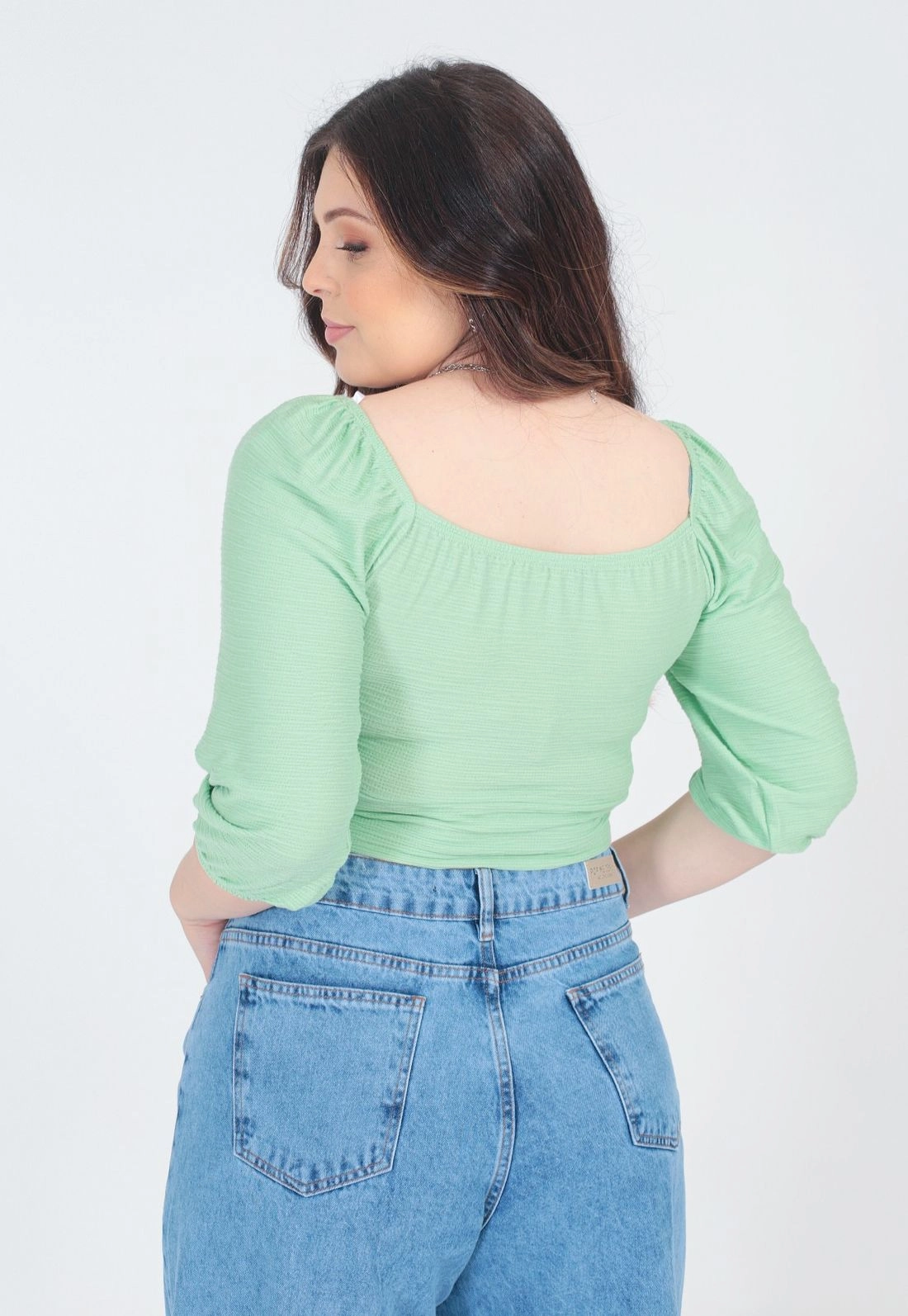 Blusa Cropped Amarração Frontal