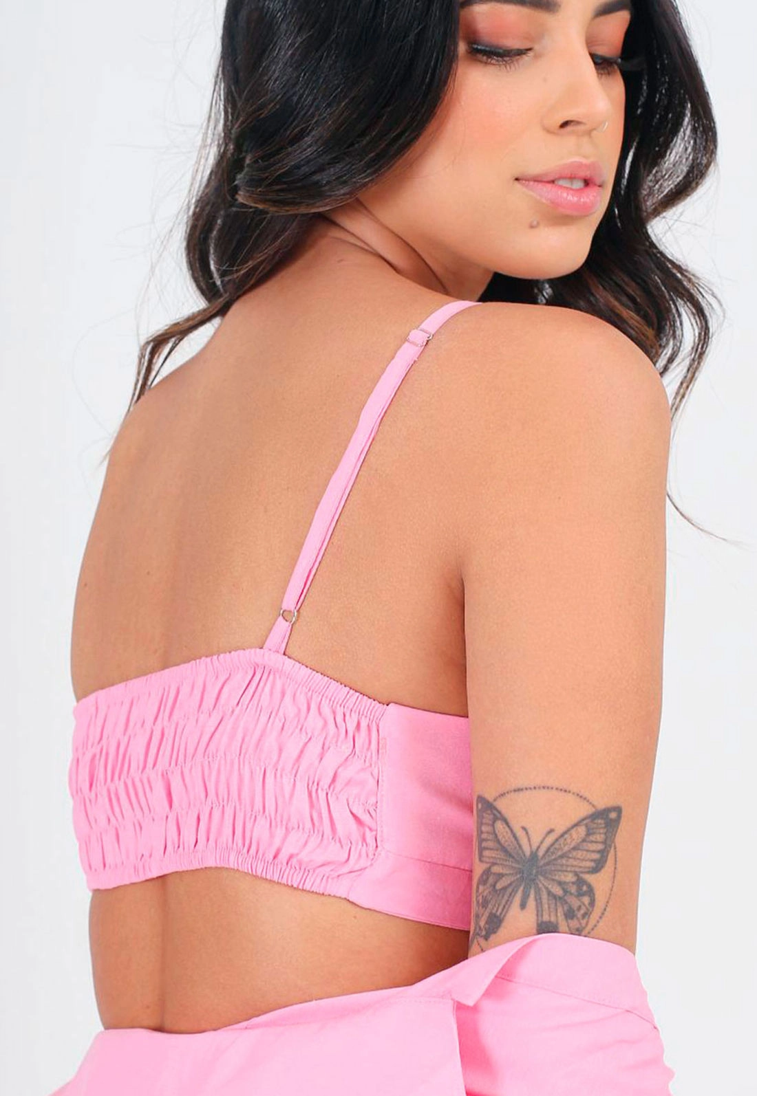 Camisa Tricoline Com Top