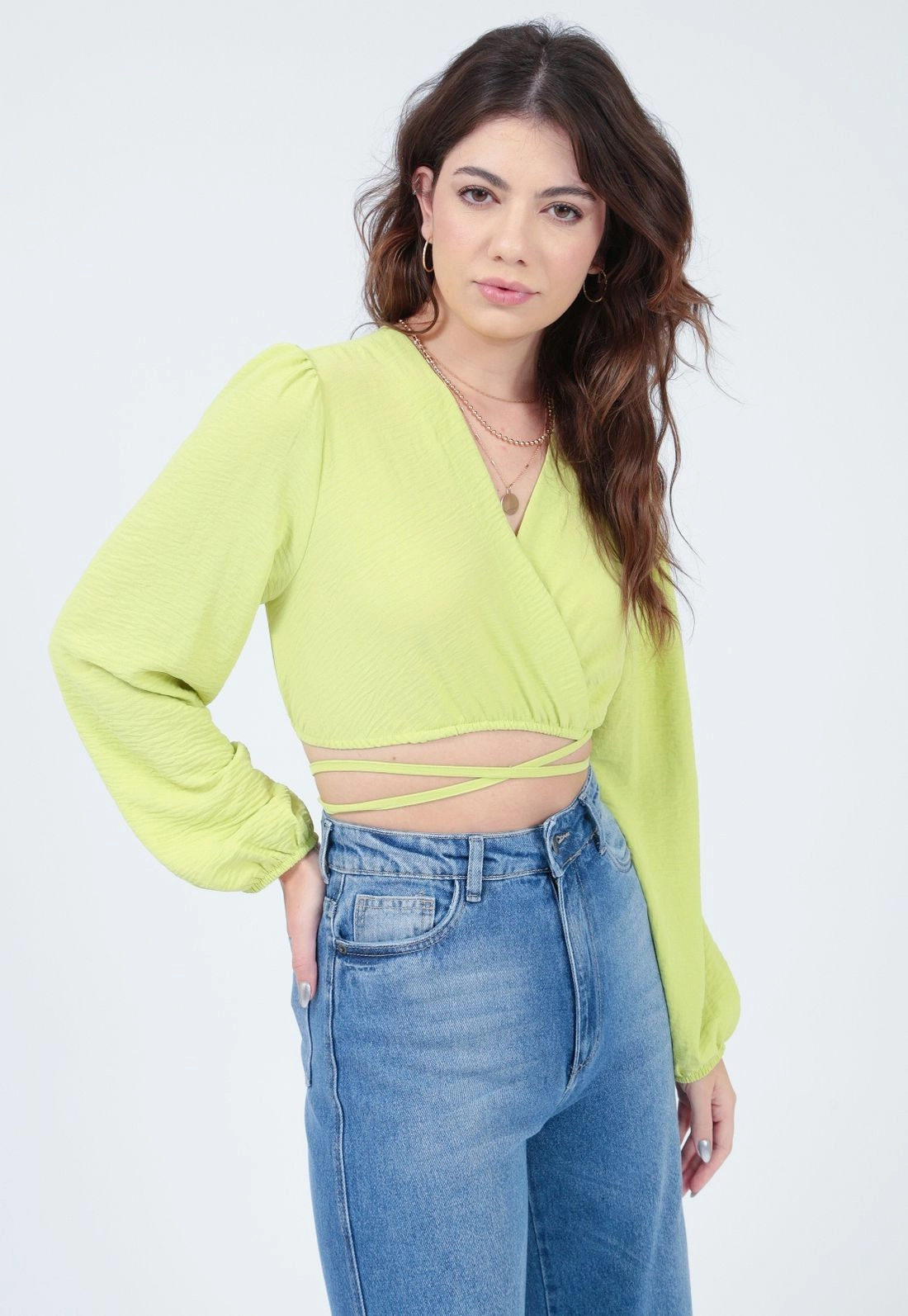 Blusa Cropped Margaridas