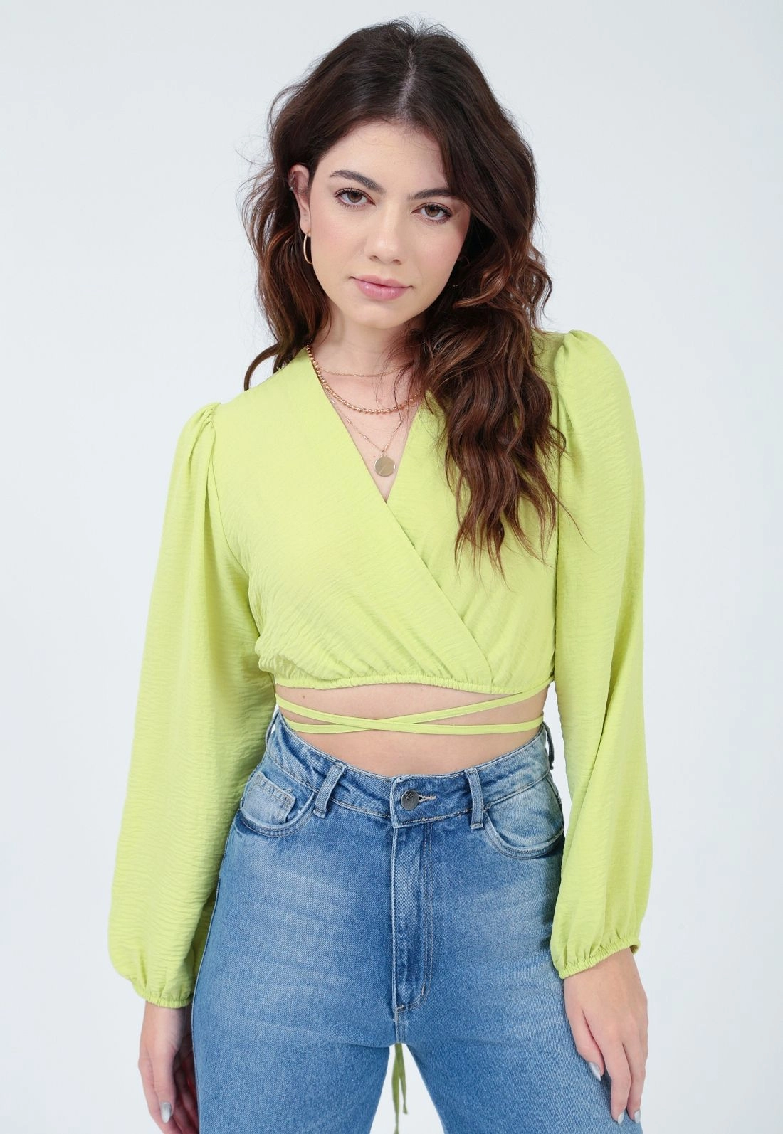 Blusa Cropped Margaridas