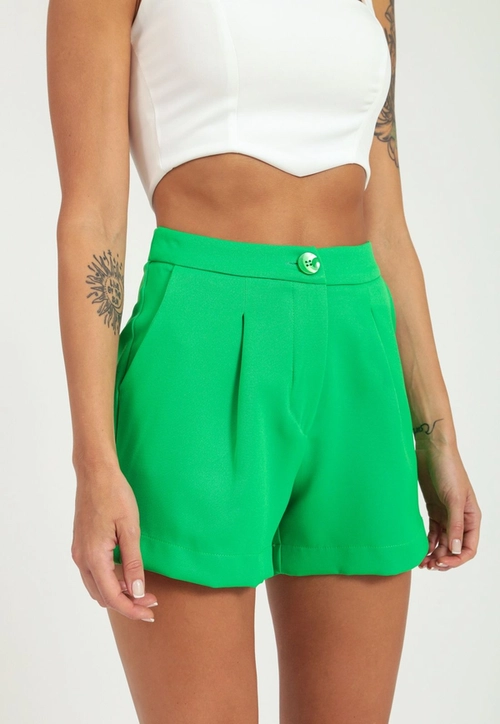 Shorts Alfaiataria Prega