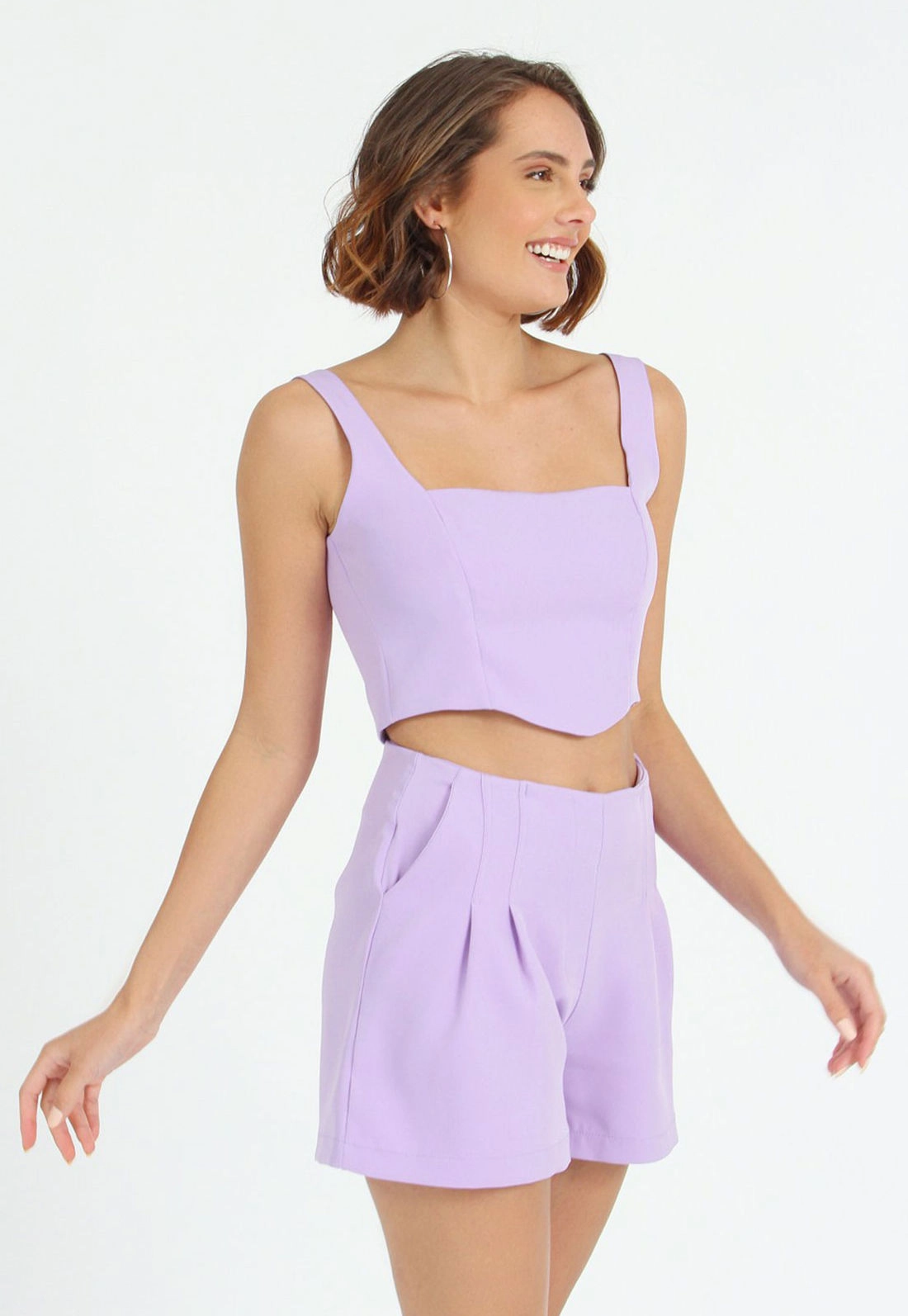 Shorts Alfaiataria Pregas P