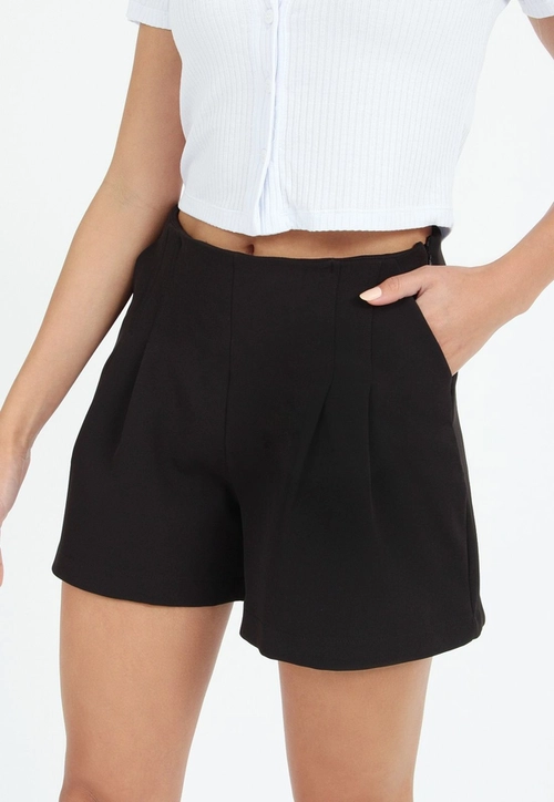 Shorts Alfaiataria Pregas