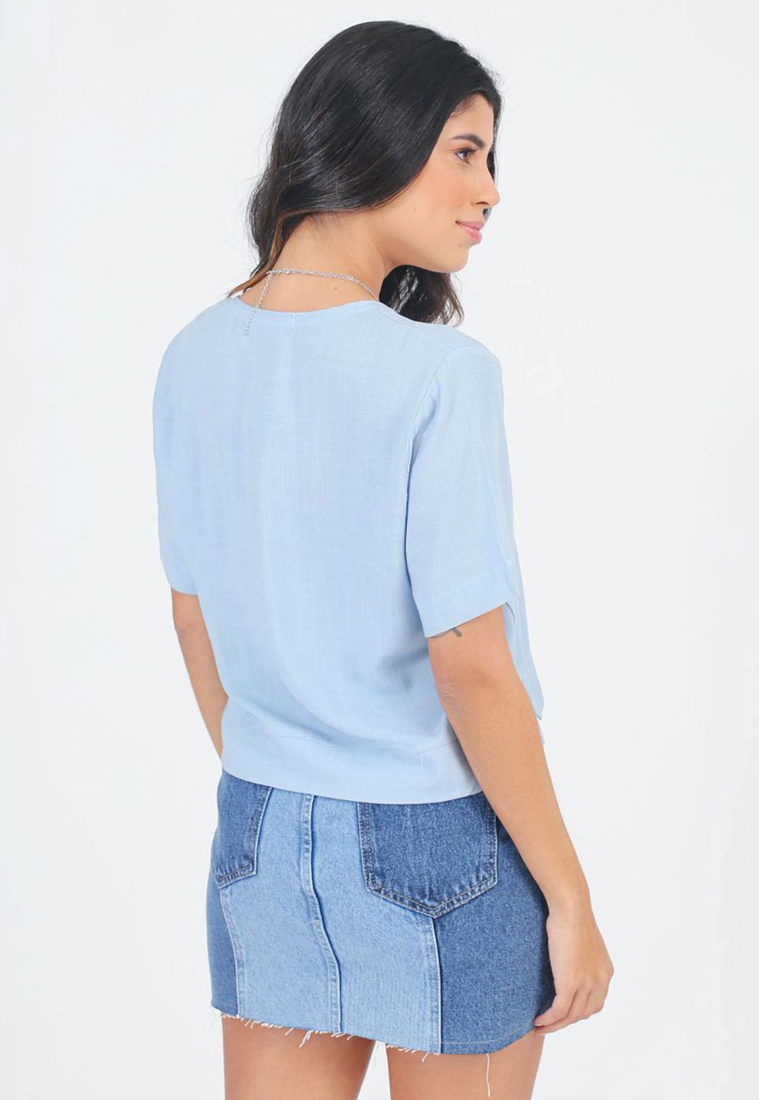 Blusa Viscose Decote V