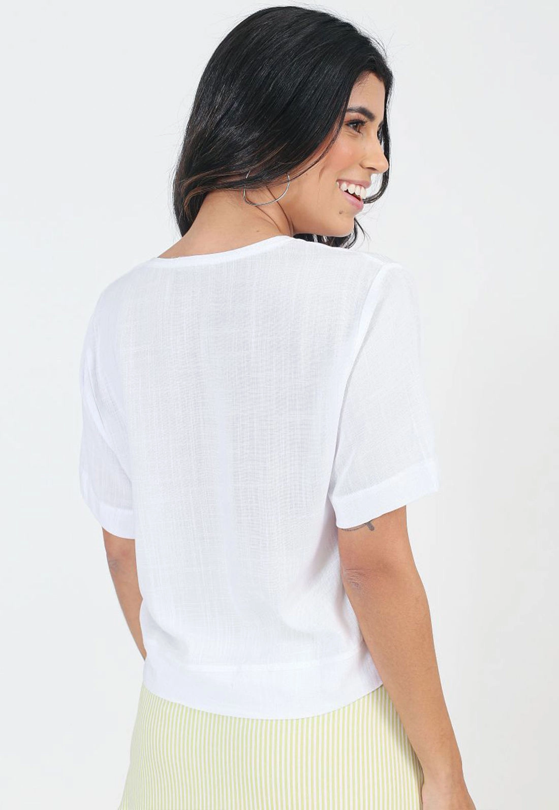 Blusa Viscose Decote V