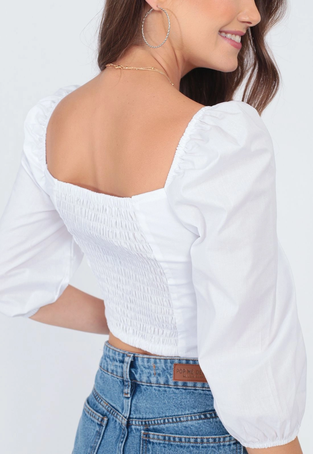 Blusa Cropped Decote Torcido P