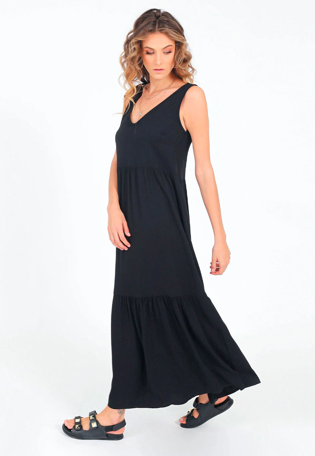 Vestido Regata Babados Marias