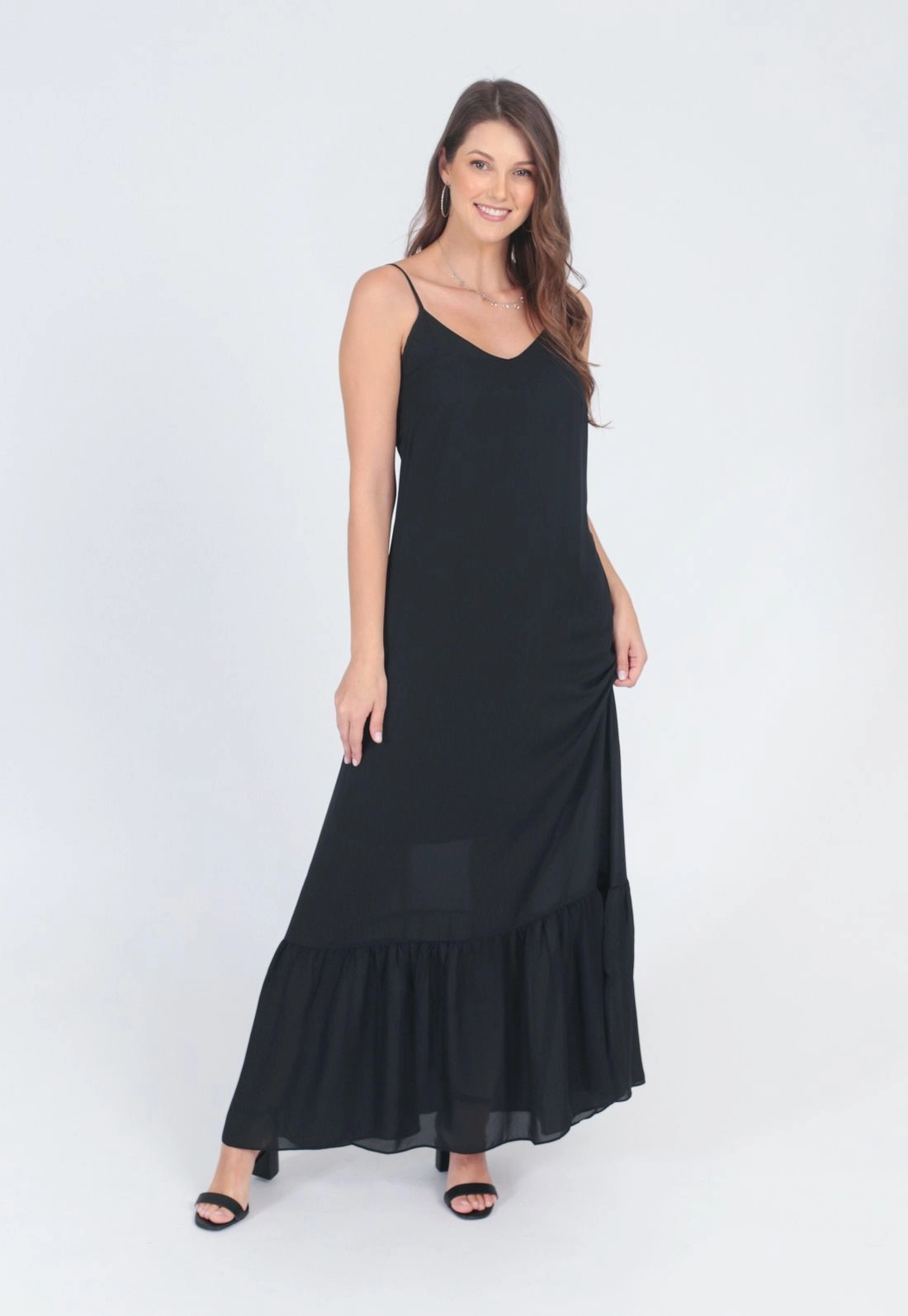 Vestido Longo Alça Liso P