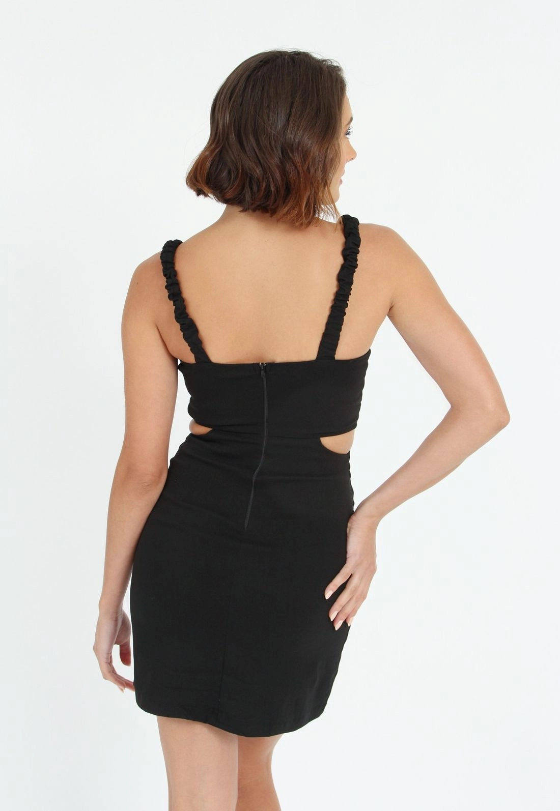 Vestido Alça Vazado Cintura